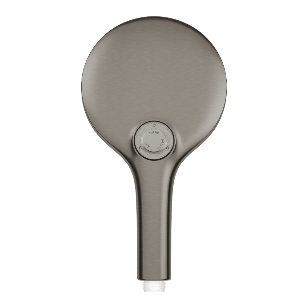 26574AL0 photo dos douchette 3 jets Grohe Rainshower smartactive 130 Hard Graphite Brossé 