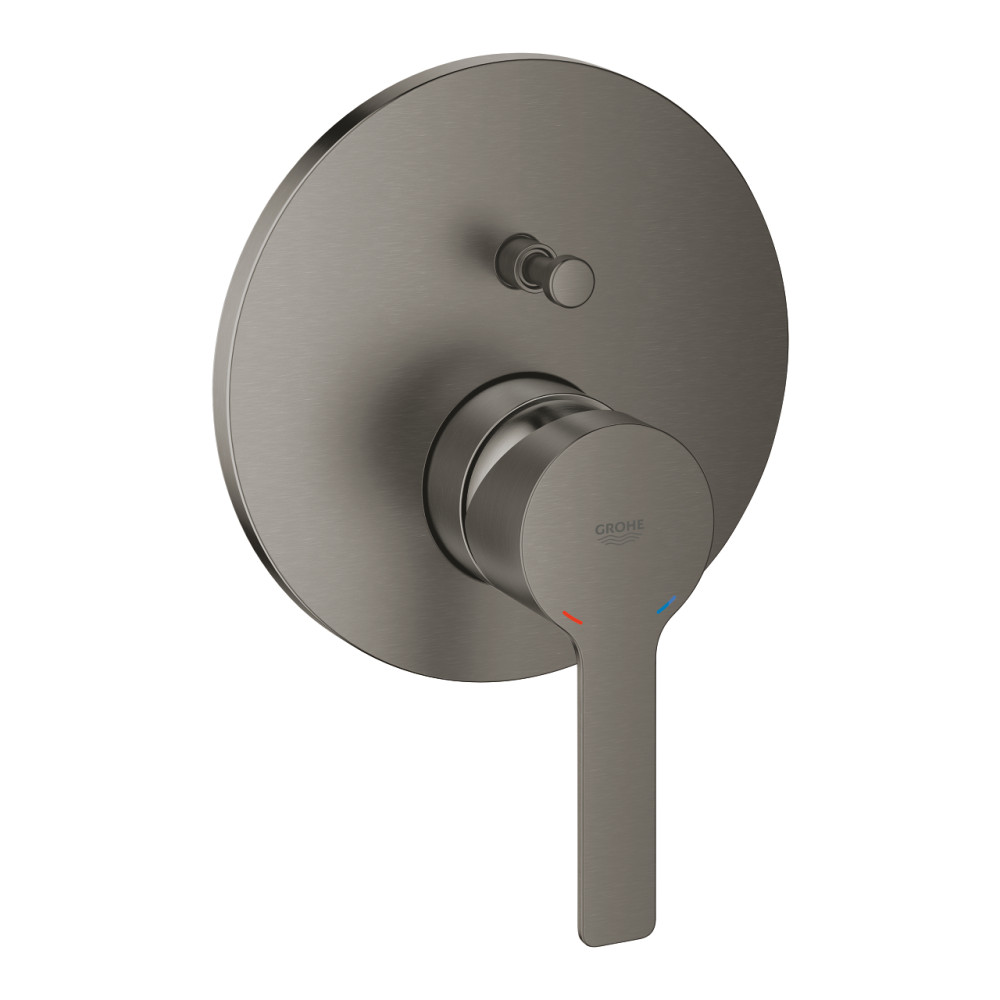 24064AL1 photo droite Facade Mitigeur Grohe Lineare douche monocommande 2 sorties Hard Graphite Brossé