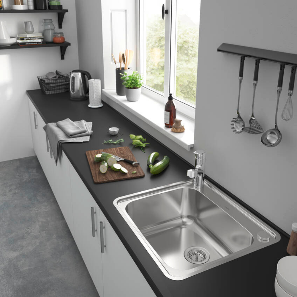 situation Le mitigeur de cuisine HANSGROHE Focus M42 150 douchette extractible chromé