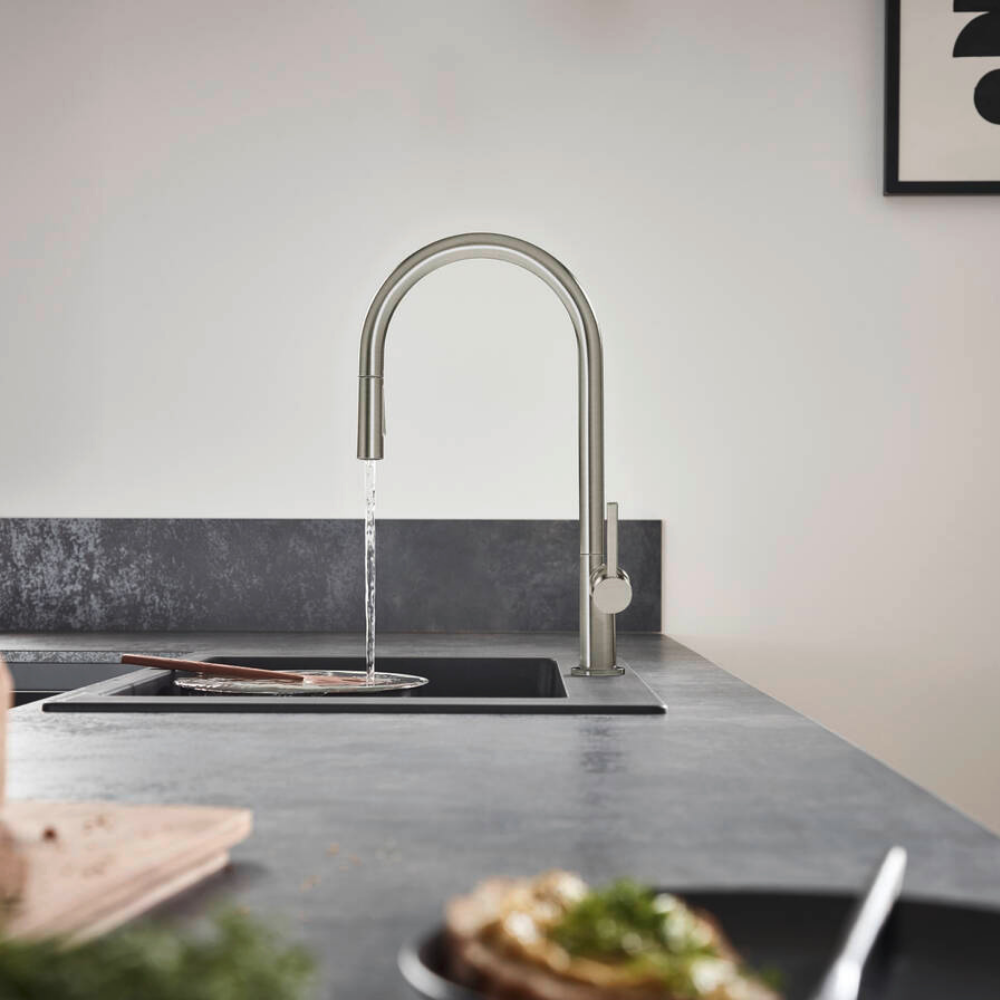 situation Mitigeur cuisine HANSGROHE Talis M54 210 douchette extractible 2 jets sBox chromé