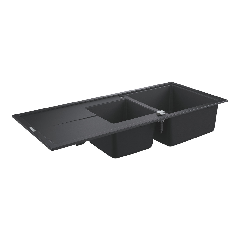 31643AP0 Evier composite avec égouttoir K400 Noir Granite GROHE