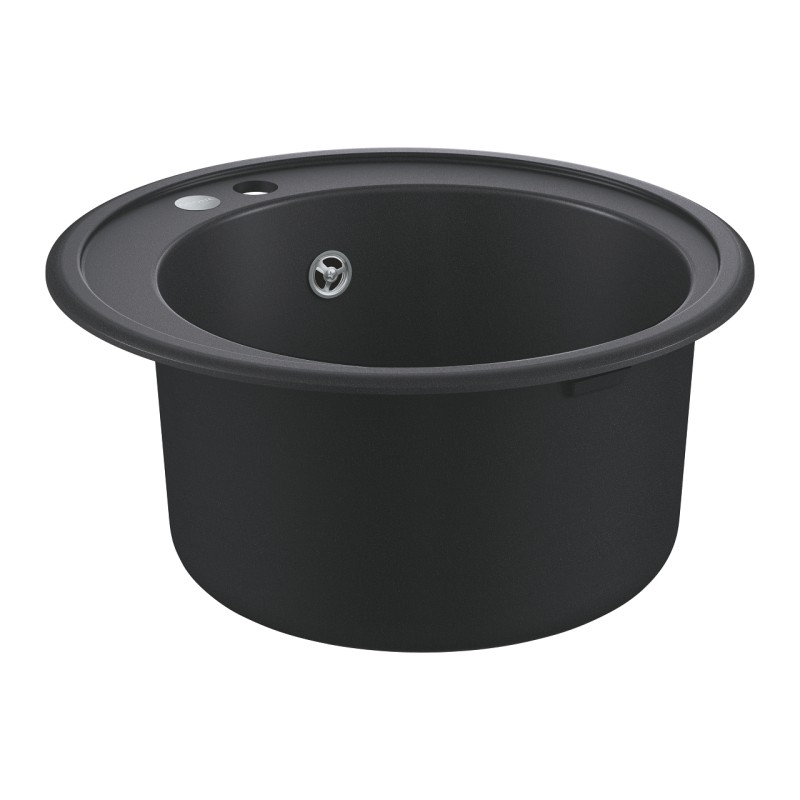 Evier rond noir granite 1 cuve quartz composite K200 GROHE