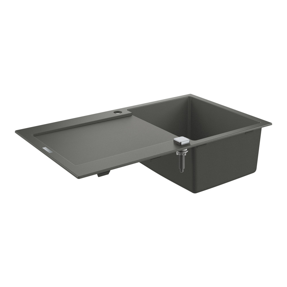 31644AT0 Evier 1 cuve gris granite composite avec égouttoir K500 Gris granite GROHE