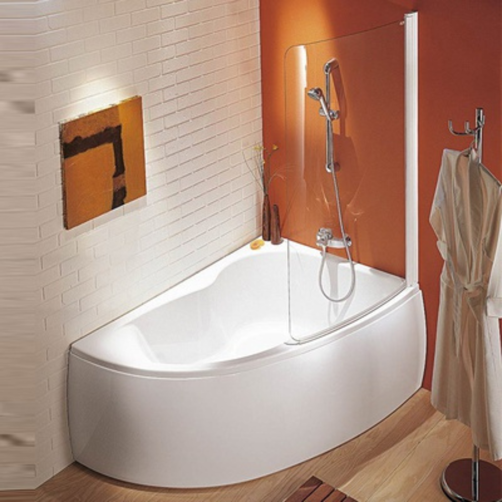 situation Pare baignoire,1 volet, courbé Jacob Defafon Micromega Duo réversible