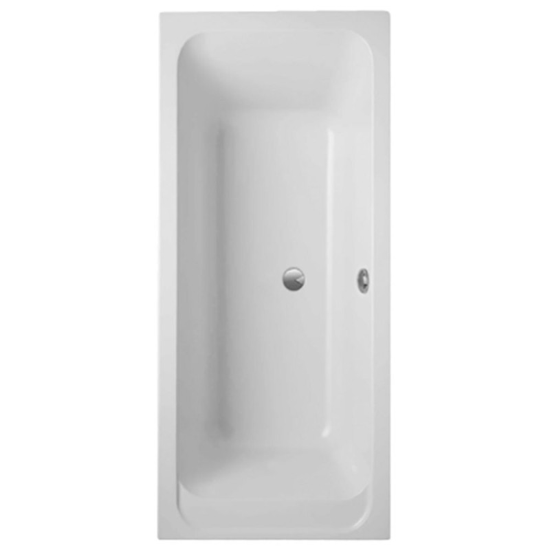 villeroy et boch baignoire droite vidage centré sur la longueur