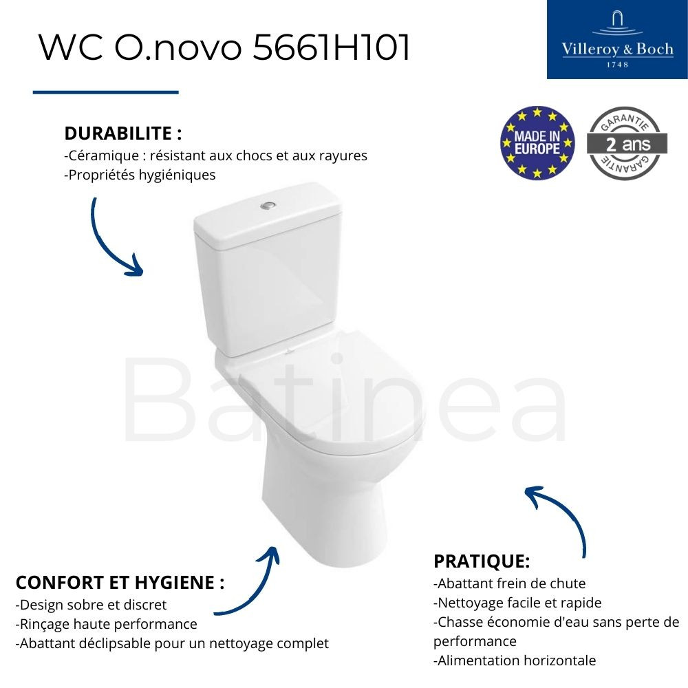 Points forts WC à poser O.novo