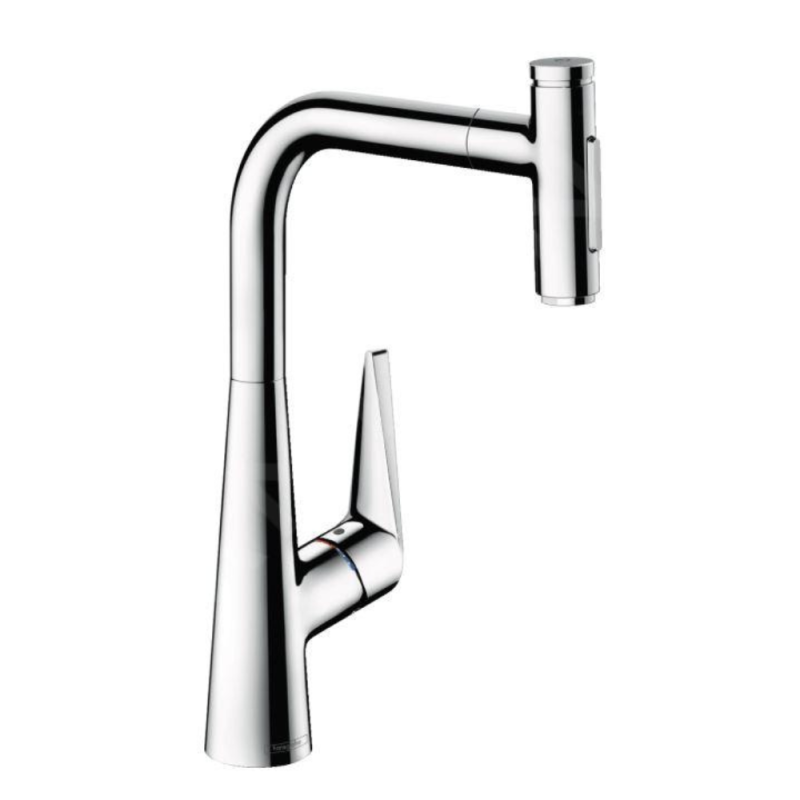Mitigeur cuisine chromé avec douchette extractible HANSGROHE Talis Select M51 300 2 jets sBox