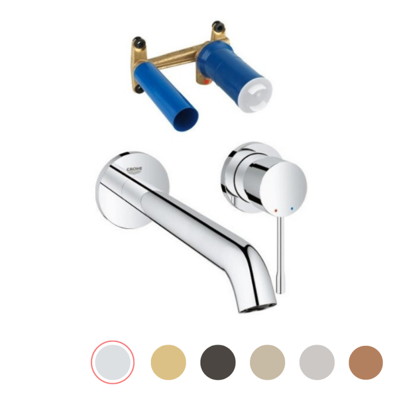 Robinet mural Grohe Essence Taille L - Corps encastré robinet mural Grohe
