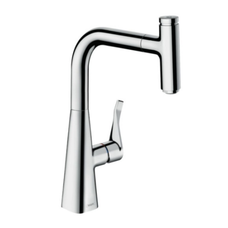 image du Mitigeur cuisine HANSGROHE Metris Select M71 240 douchette extractible, 1jet, sBox