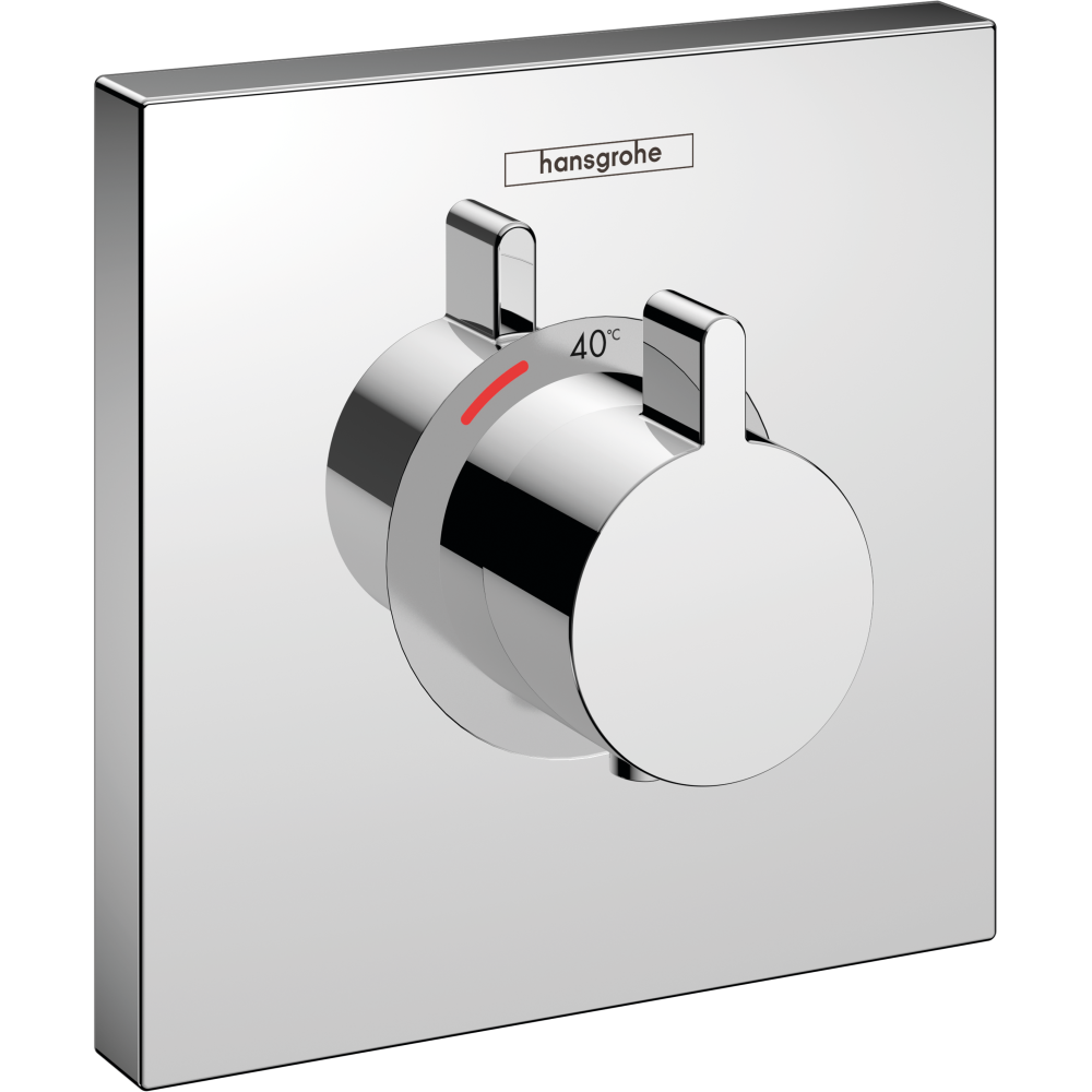 Facade pour mitigeur thermostatique encastré ShowerSelect haut débit chromé Hansgrohe 15760000 Batinea