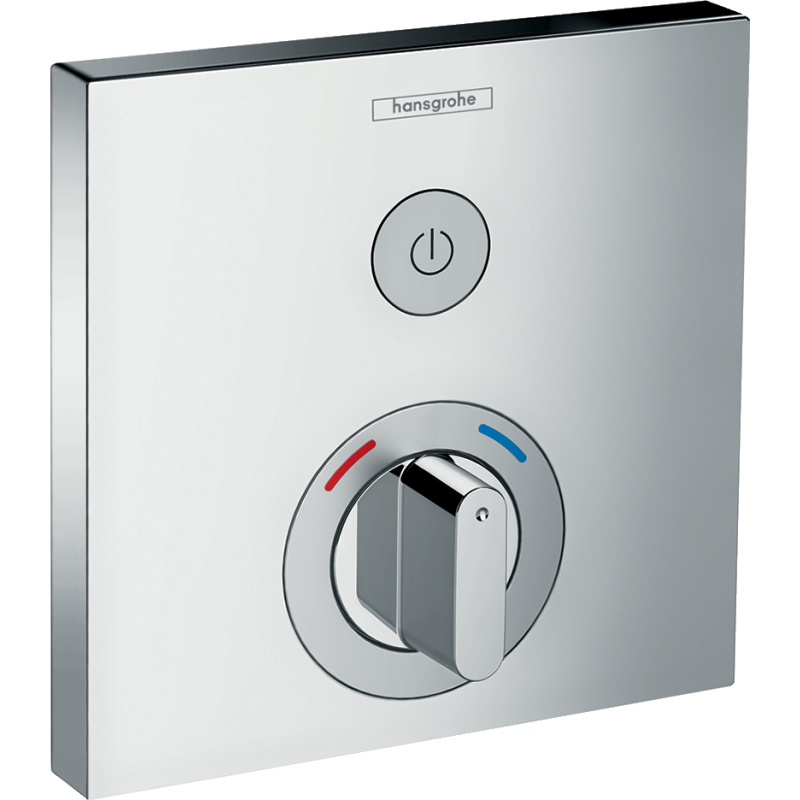 Facade pour mitigeur mécanique encastré ShowerSelect avec robinet d'arrêt chromé Hansgrohe 15767000 Batinea