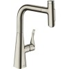 Mitigeur cuisine HANSGROHE Metris Select M71 240 douchette extractible 2 jets sBox aspect acier inox