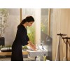 Mitigeur lavabo HANSGROHE Metropol 110 poignée manette noir chrome brossé + nettoyant Briochin| Batinea