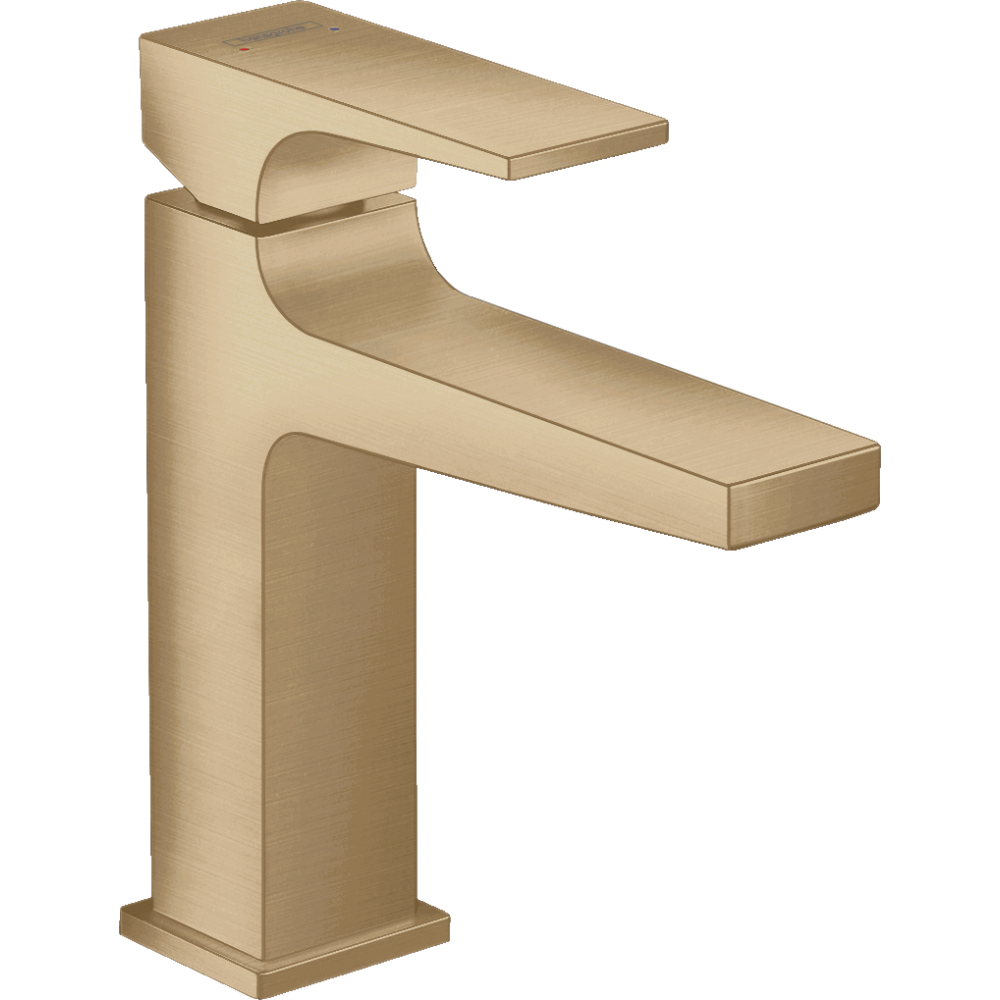 Mitigeur lavabo HANSGROHE Metropol 110 poignée manette noir chrome brossé + nettoyant Briochin| Batinea