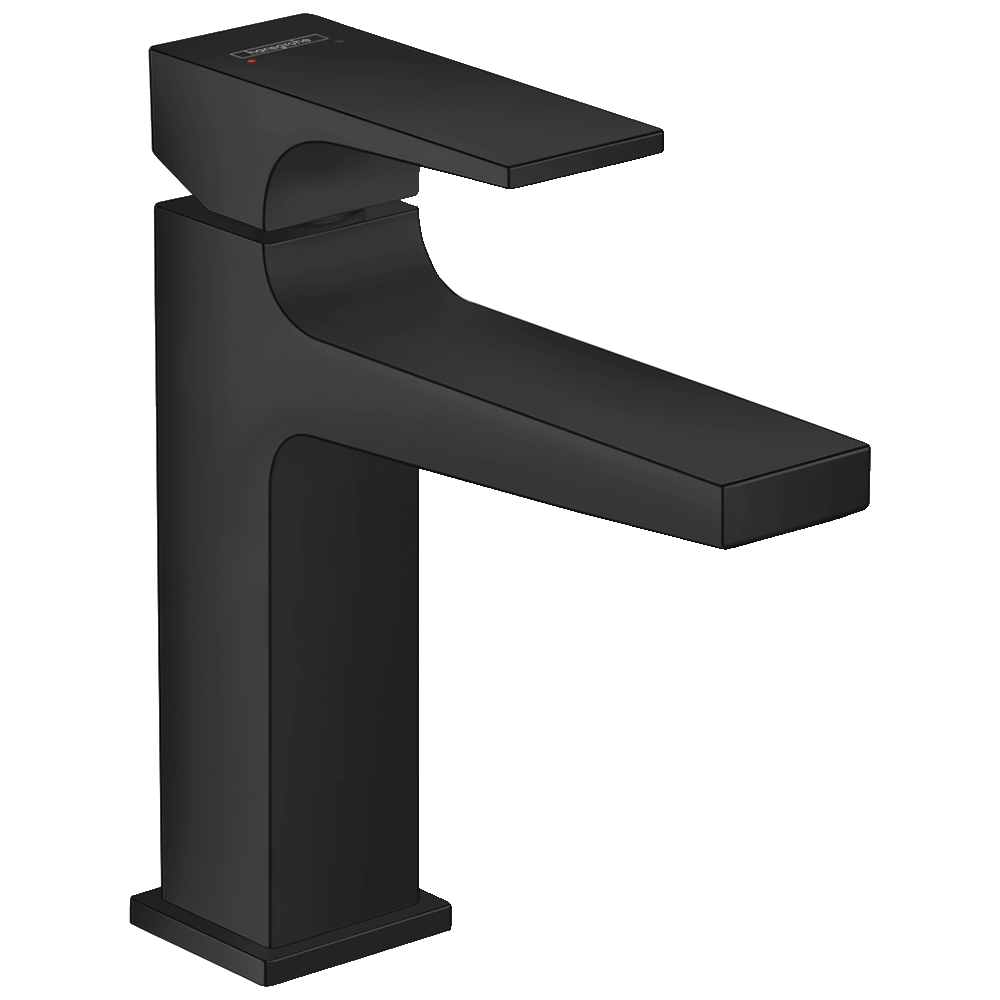 Mitigeur lavabo HANSGROHE Metropol 110 poignée manette noir chrome brossé + nettoyant Briochin| Batinea