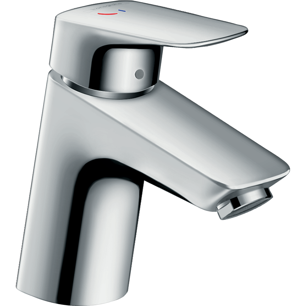 Mitigeur lavabo HANSGROHE Logis 70 CH3 CoolStart, avec tirette et vidage synthétique chromé  71072000 | Batinea
