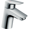 Mitigeur lavabo HANSGROHE Logis 70 CH3 CoolStart, avec tirette et vidage synthétique chromé  71072000 | Batinea