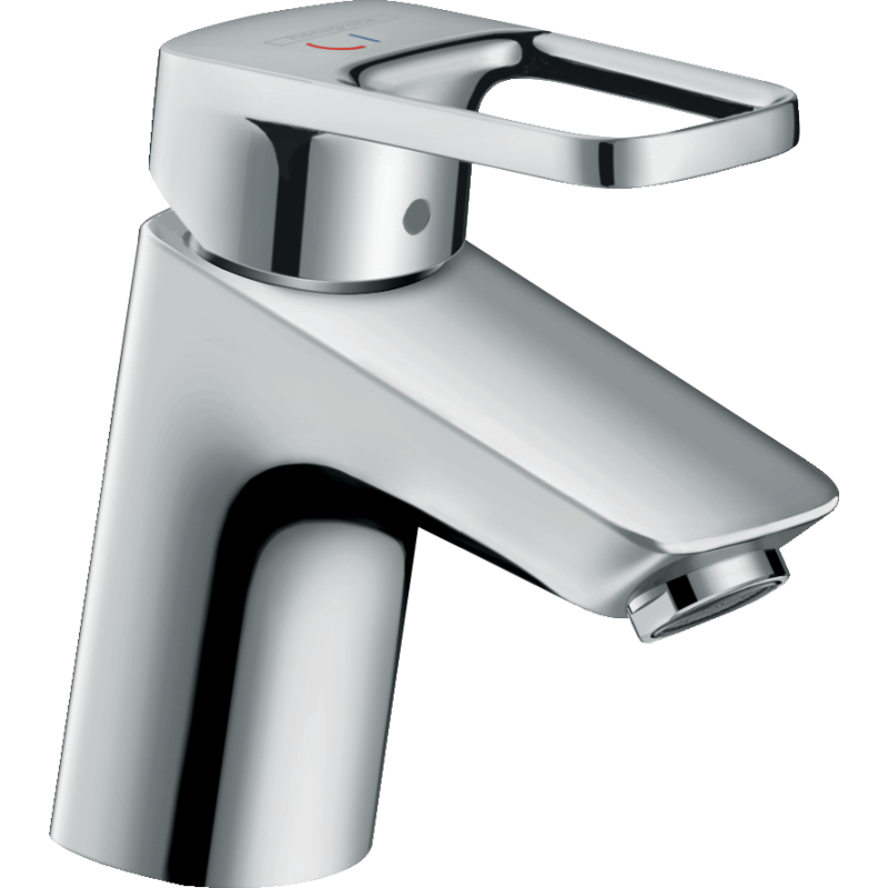 Mitigeur lavabo HANSGROHE Logis Loop 70 Eco CH3 CoolStart, avec tirette et vidage synthétique chromé  71153000 | Batinea