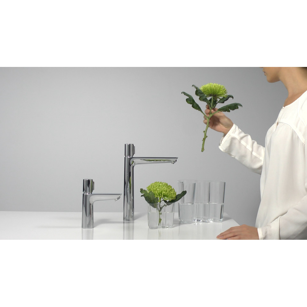 Mitigeur lavabo HANSGROHE Talis Select E 240 sans tirette ni vidage chrome + nettoyant Briochin| Batinea