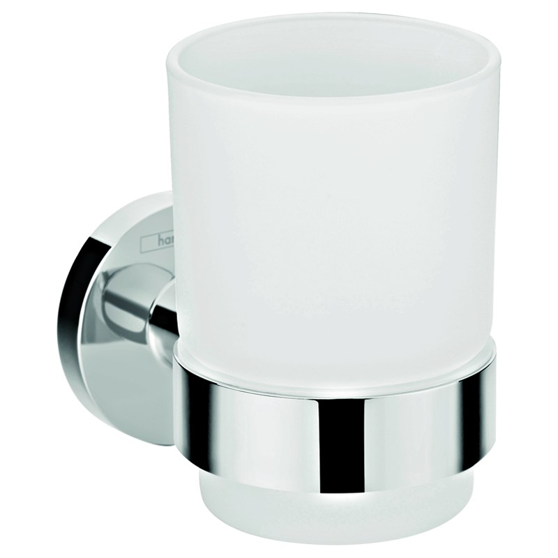 Porte-verre chromé Hansgrohe Logis Universal 41718000 | Batinea