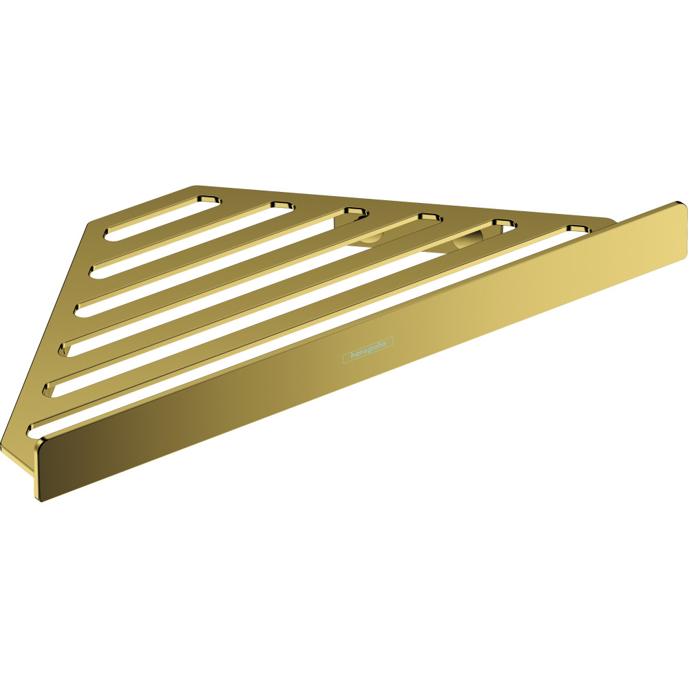Tablette d'angle HANSGROHE AddStoris aspect doré poli