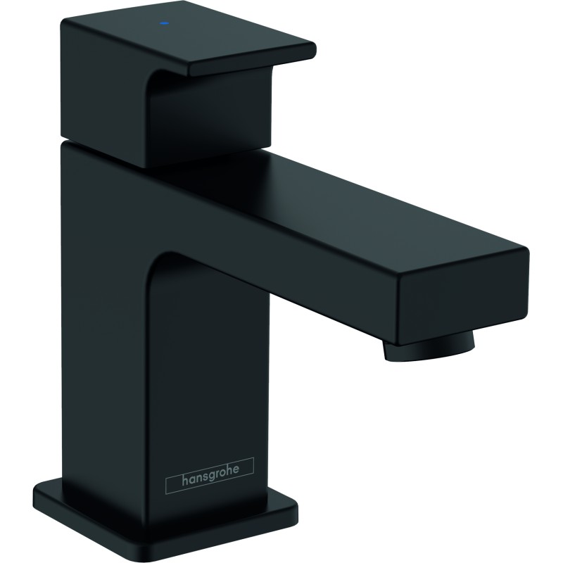 Robinet de lave-mains 70 eau froide sans tirette ni vidage noir mat Hansgrohe Vernis Shape 71592670 |Batinea