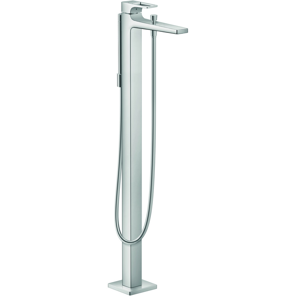 Mitigeur bain/douche, set de finition, poignée étrier chromé Hansgrohe Metropol 74532000 |Batinea