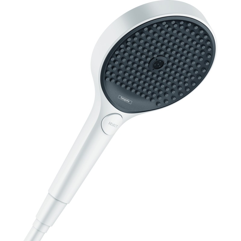 Douchette à main 130 3jet EcoSmart blanc mat Hansgrohe Rainfinity 26865700 | Batinea