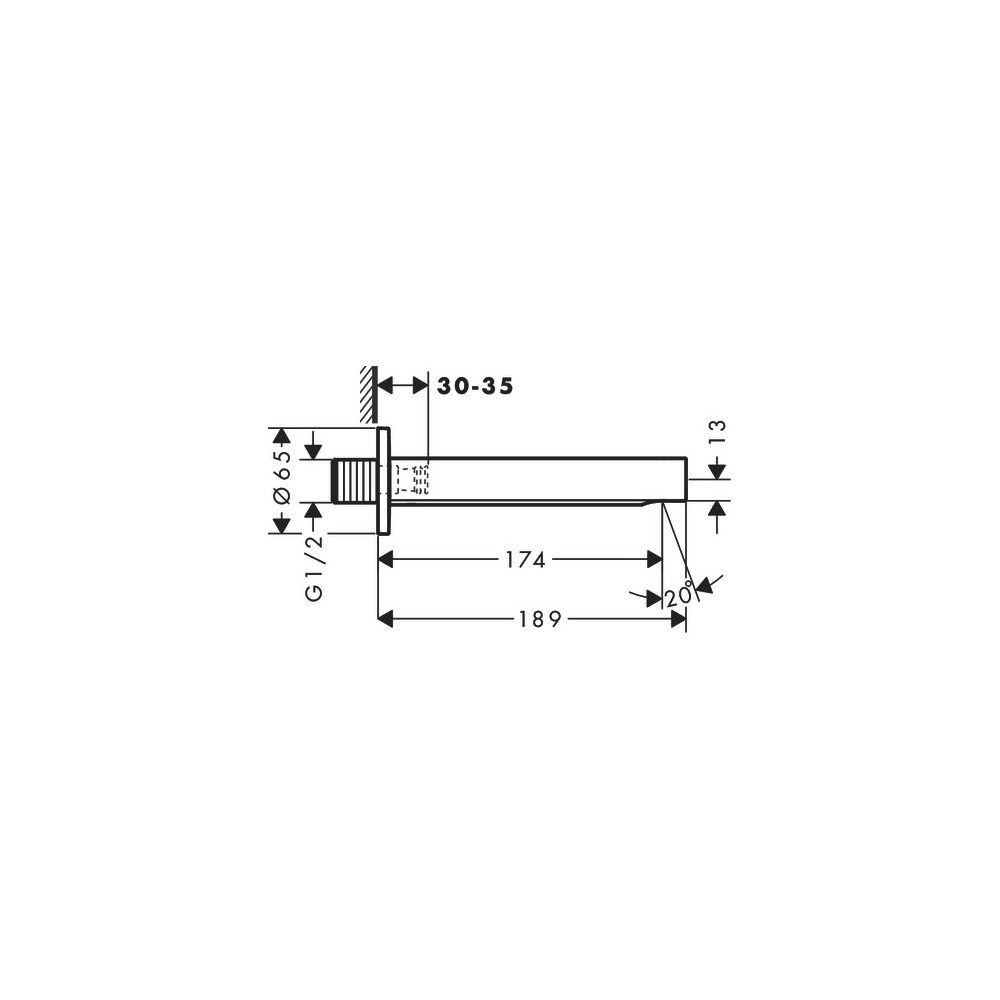 Bec déverseur blanc mat Finoris HANSGROHE 76410700 | Batinea
