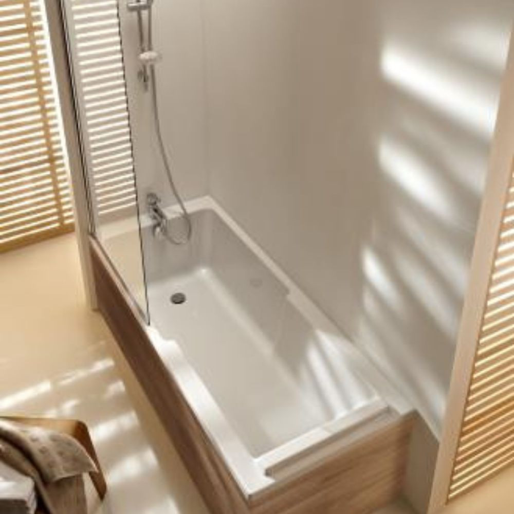 ambiance Baignoire bain douche 170 X 70 JACOB DELAFON Ensemble Struktura + pare bain acrylique