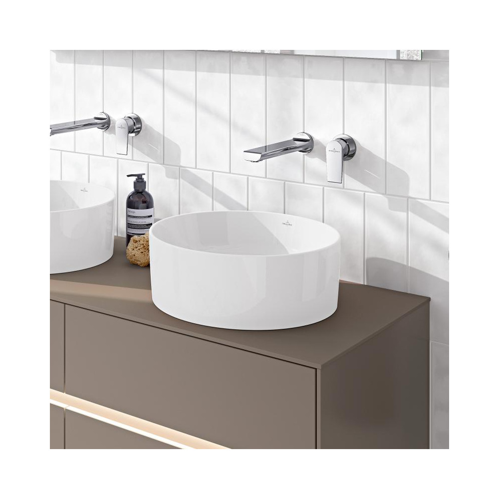 Lot de deux vasques à poser rondes VILLEROY ET BOCH Collaro