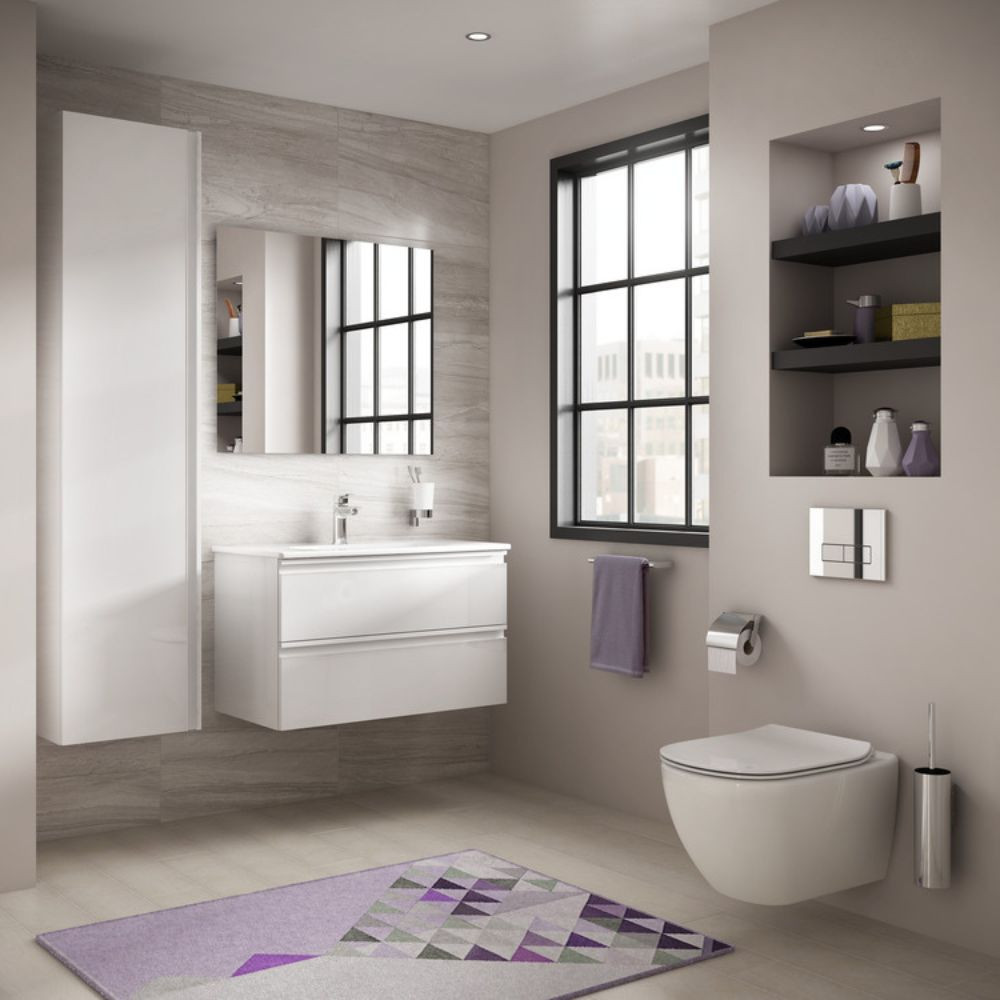 WC suspendu IDEAL STANDARD Tesi Aquablade avec abattant T354601