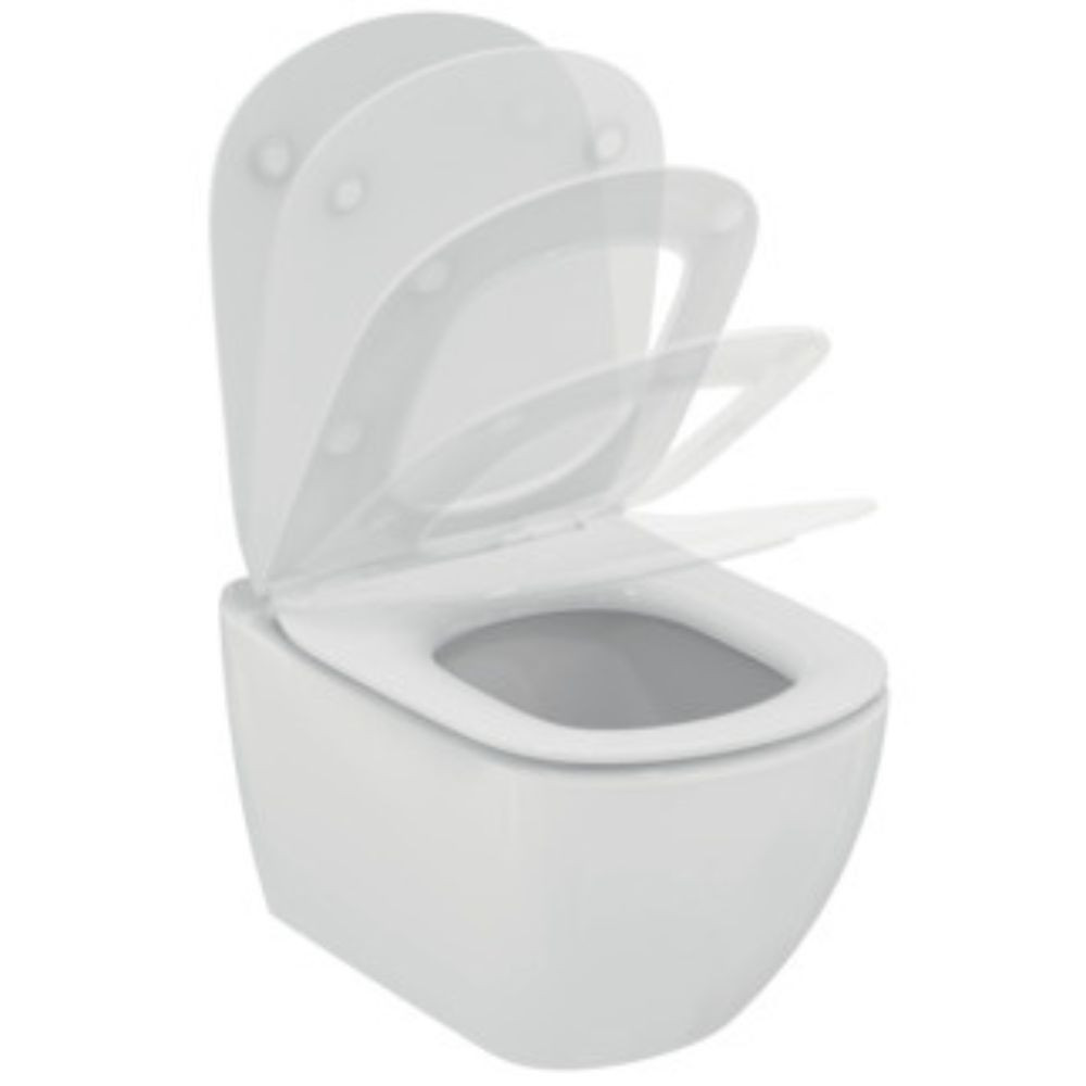 WC suspendu IDEAL STANDARD Tesi Aquablade avec abattant T354601