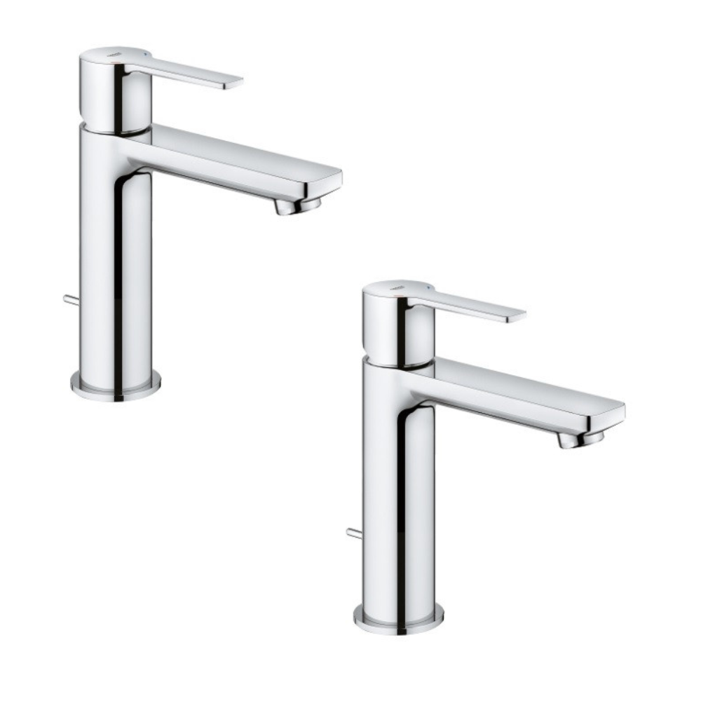 Robinet lavabo Grohe Lineare - Taille S - avec tirette 32114001_32114001 | Batinea