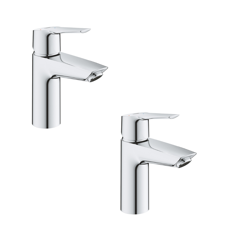Lot de 2 mitigeurs lavabo GROHE Start taille S avec vidage Push-Open