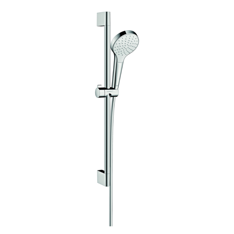 Set de douche 1jet avec barre Unica'Croma 65 cm blanc/chromé Hansgrohe Croma Select S 26564400 |Batinea