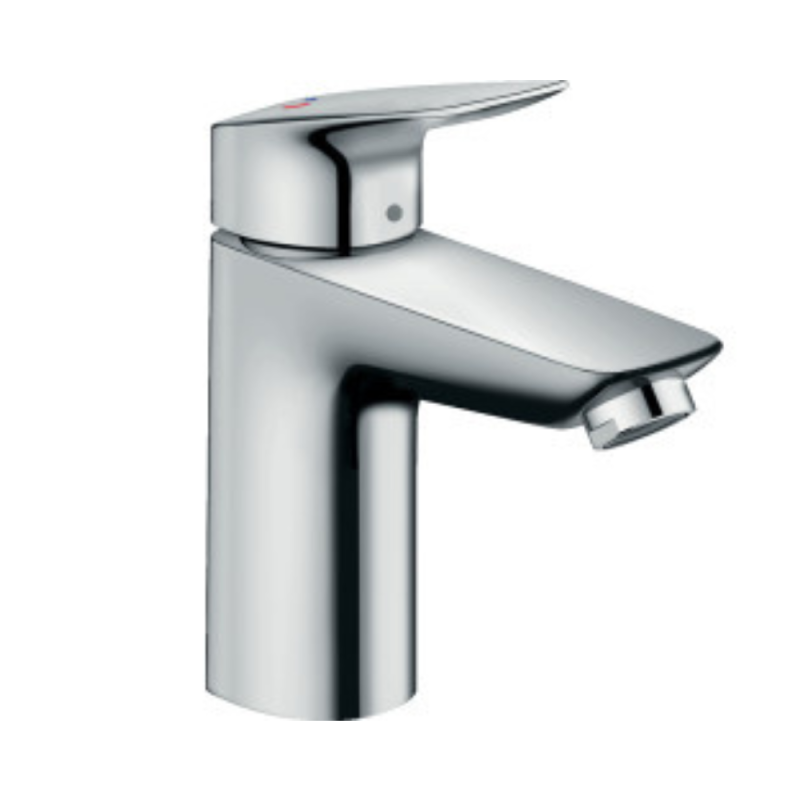Mitigeur de lavabo 100  CoolStart sans tirette ni vidage chromé Hansgrohe Logis 71103000 |Batinea