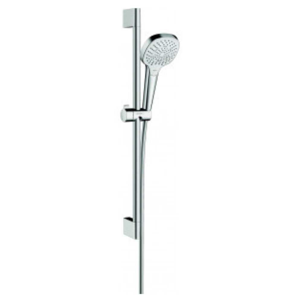 Set de douche Multi avec barre Unica'Croma 65 cm blanc/chromé Hansgrohe Croma Select E 26580400 |Batinea