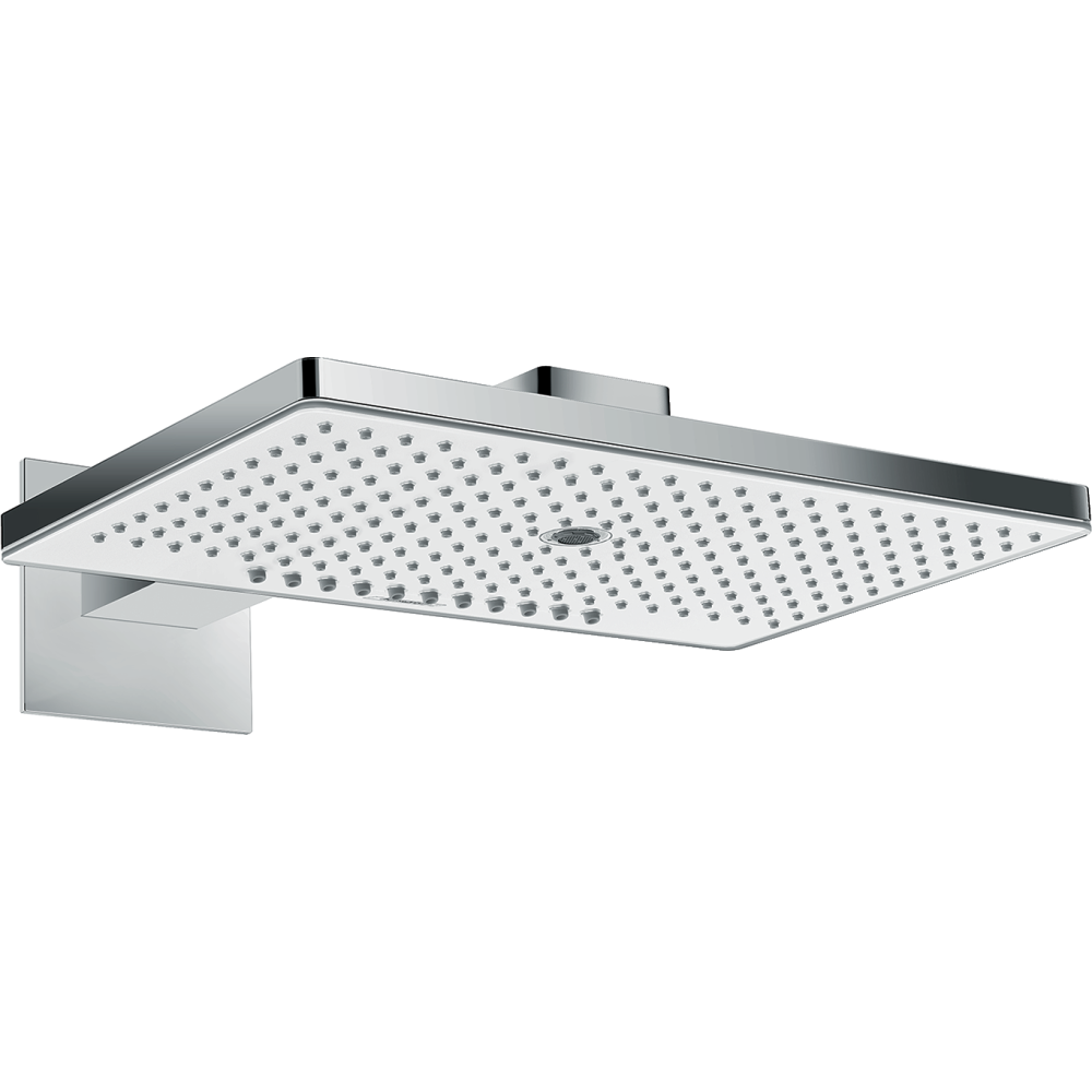 Douche de tête 460 3jet EcoSmart 9 l/min avec bras de douche blanc/chromé  + Corps encastré universel pour robterie Ibox | Batin