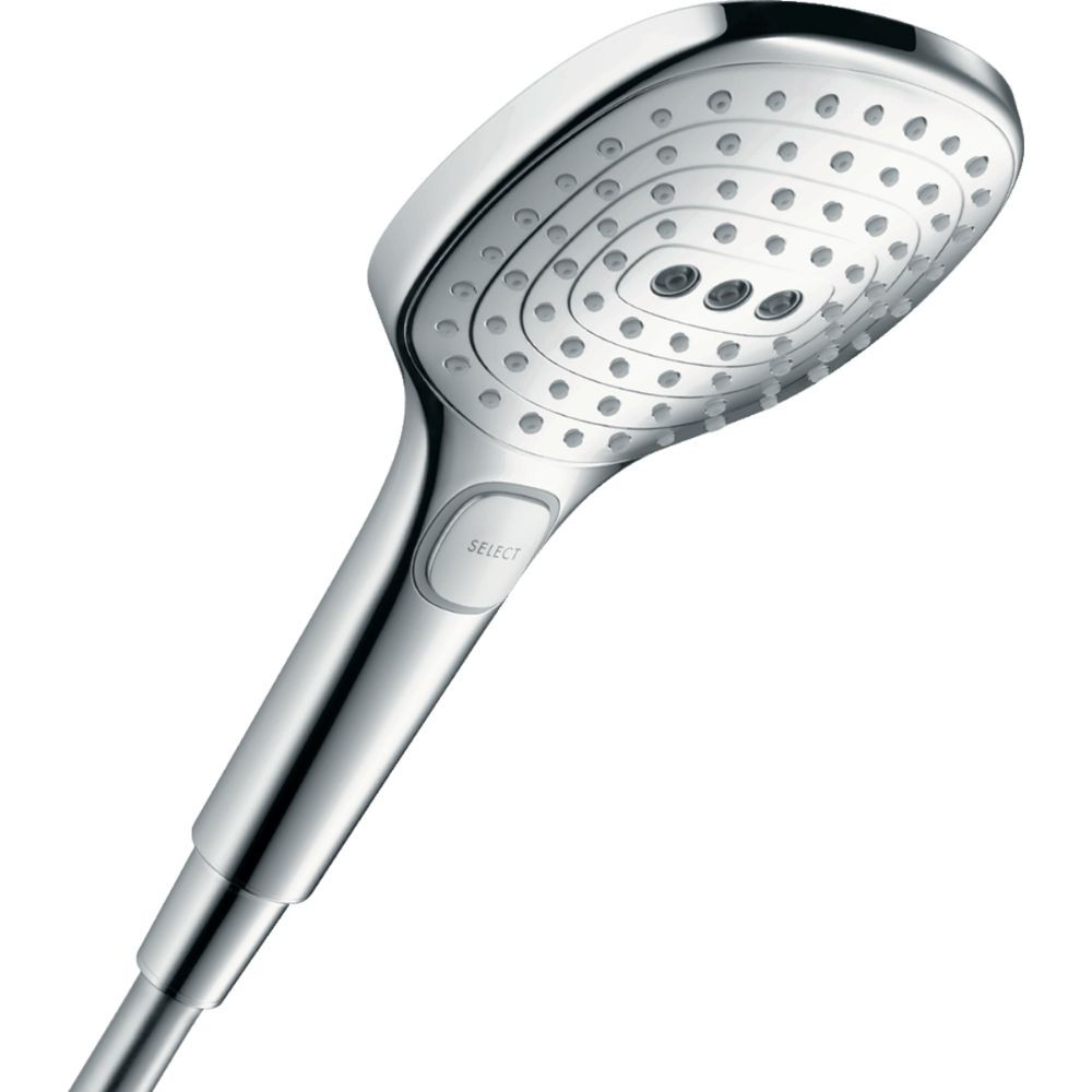 Douche de tête + Facade Mtg encastré 2 fx + cp encast universel Ibox + Douchette 3 jets  + Flexible de douche + Coude de raccord