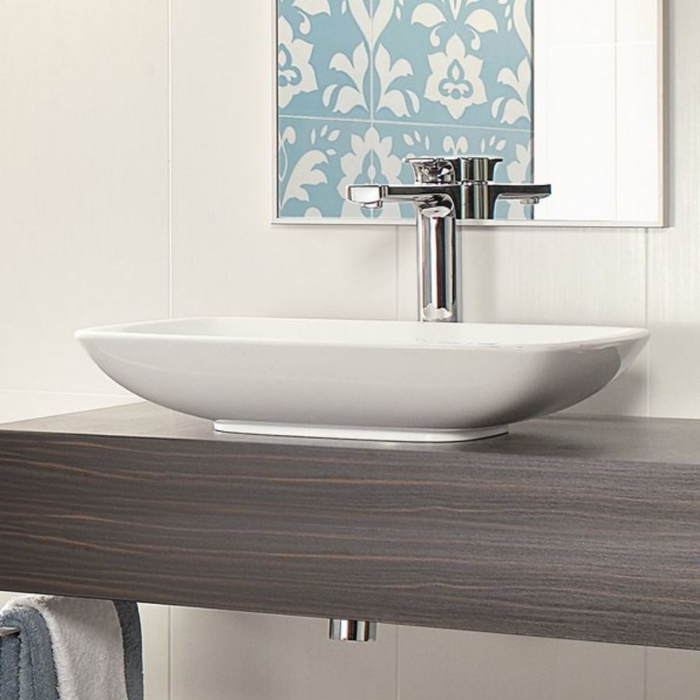 Vasque rectangle à  poser 58.5x38 avec trop plein Villeroy et Boch Loops & Friends