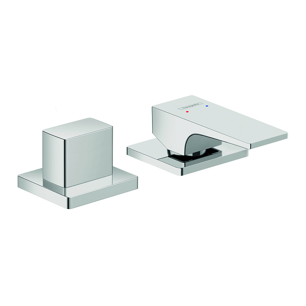 Mitigeur de baignoire 2 trous poignée manette chromé Hansgrohe 32548000 | Batinea
