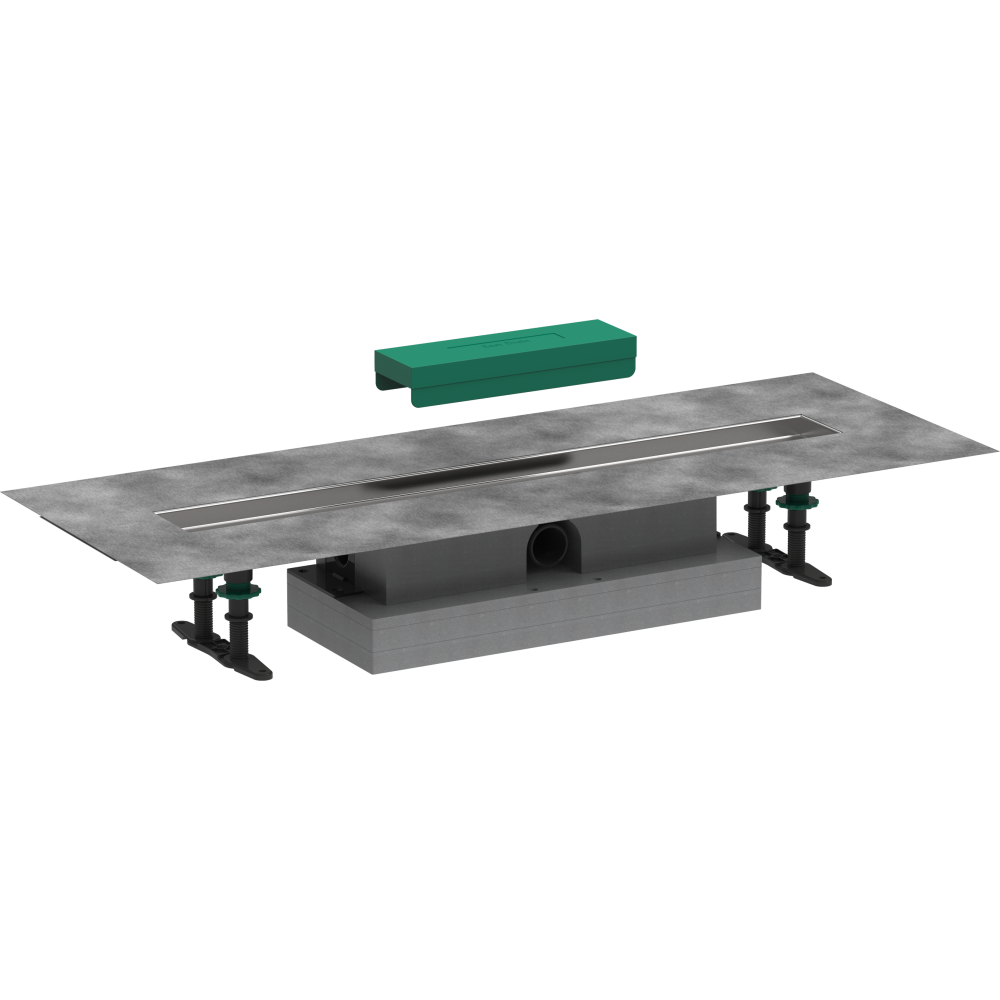 Set complet HANSGROHE pour installation à plat - 70 cm pour caniveaux de douche linéaires à carreler  56017180 | Batinea