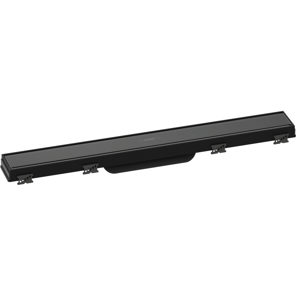 Caniveau de douche HANSGROHE linéaire 60 cm avec cadre réglable en hauteur noir 56036610 | Batinea