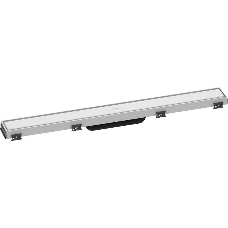 Caniveau de douche HANSGROHE linéaire 70 cm avec cadre réglable en hauteur blanc mat 56037700 | Batinea
