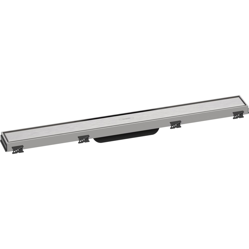 Caniveau de douche HANSGROHE linéaire 70 cm avec cadre réglable en hauteur acier inox 56037800 | Batinea