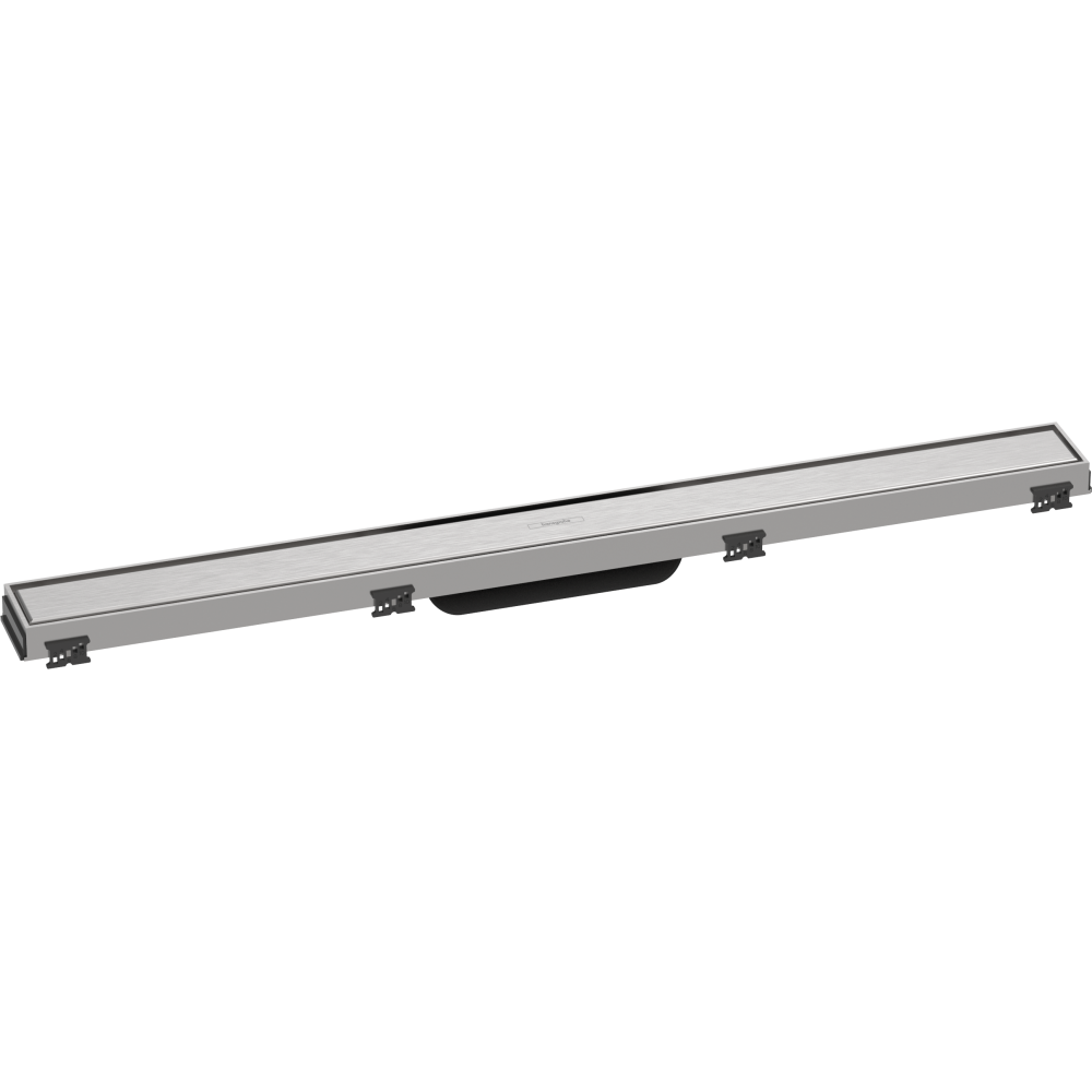 Caniveau de douche HANSGROHE linéaire 80 cm avec cadre réglable en hauteur acier inox 56038800 | Batinea