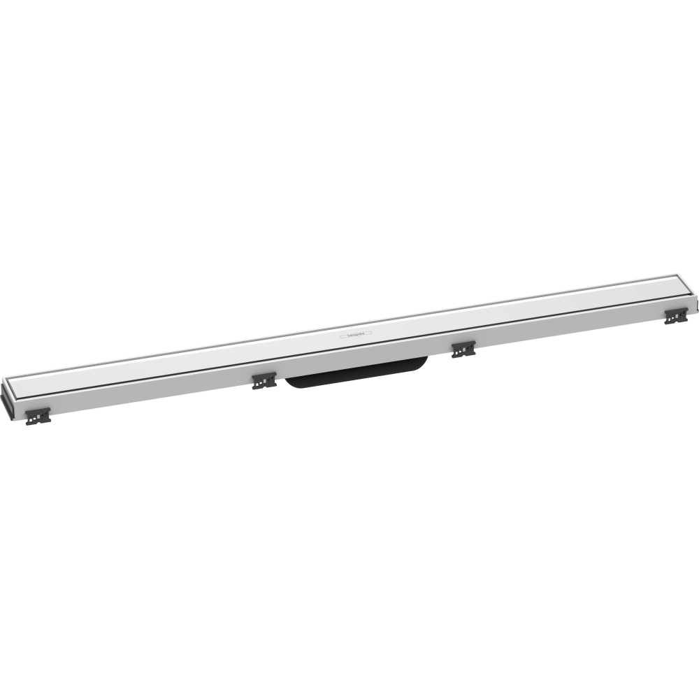 Caniveau de douche HANSGROHE linéaire 90 cm avec cadre réglable en hauteur blanc 56040450 | Batinea