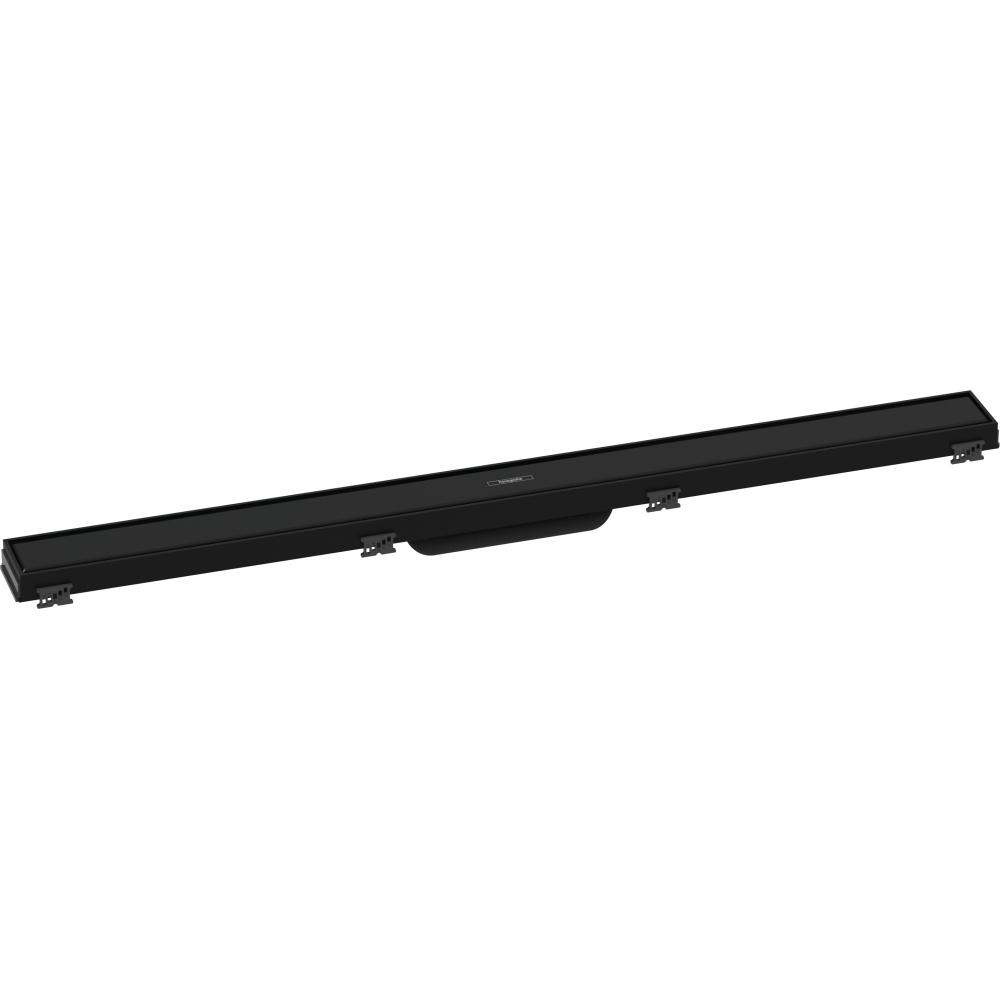 Caniveau de douche HANSGROHE linéaire 90 cm avec cadre réglable en hauteur noir mat 56040670 | Batinea