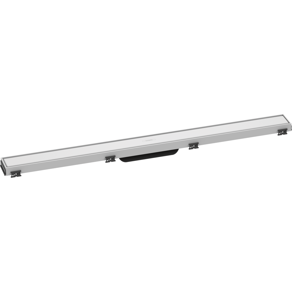 Caniveau de douche HANSGROHE linéaire 90 cm avec cadre réglable en hauteur blanc mat 56040700 | Batinea